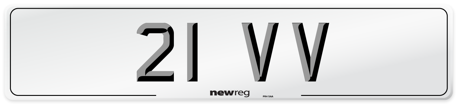 21 VV Number Plate from New Reg